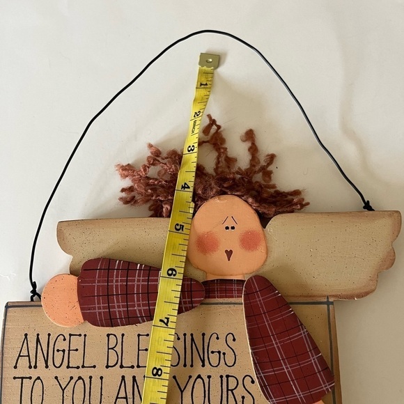 Hanging Angel Wooden Plaque - Picture 5 of 6